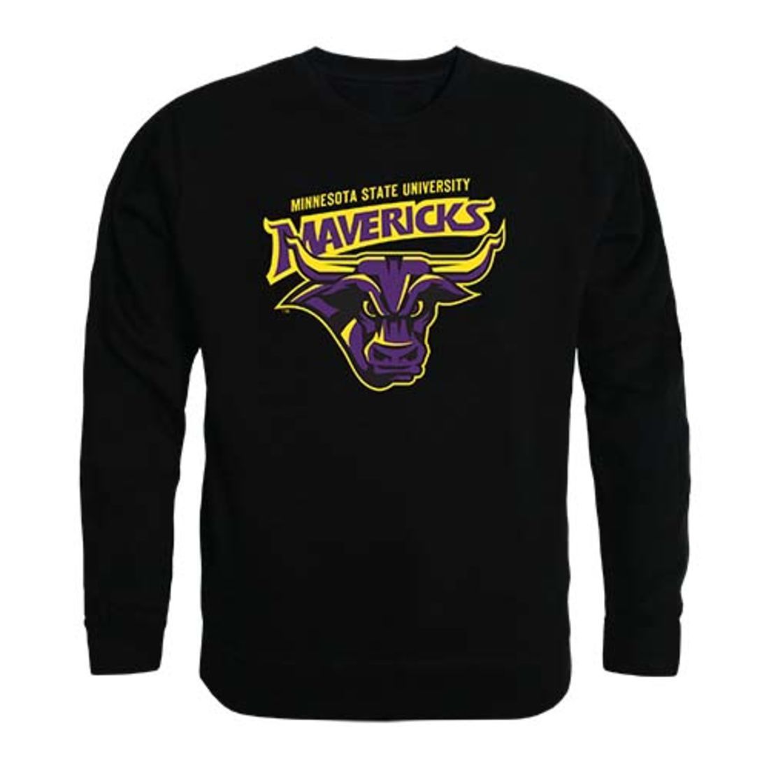 Minnesota State University Mankato Mavericks Crewneck Pullover Sweatshirt Sweater Black
