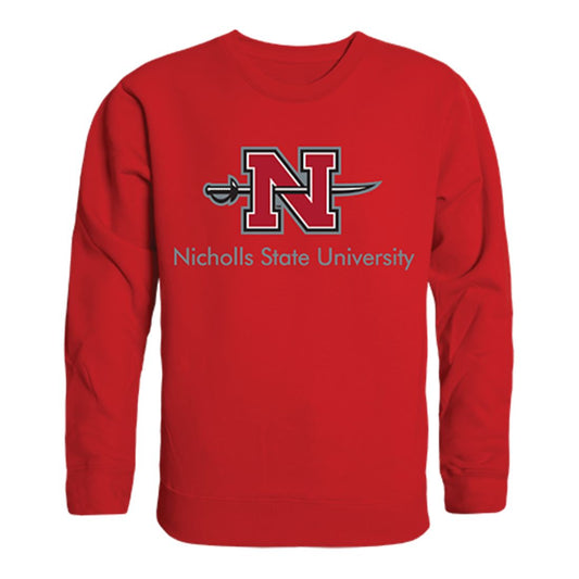 Nicholls State University Colonels Crewneck Pullover Sweatshirt Sweater Red