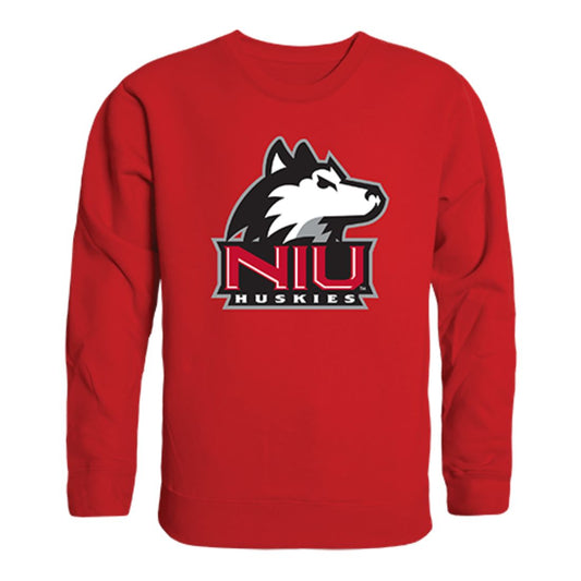 NIU Northern Illinois University Huskies Crewneck Pullover Sweatshirt Sweater Red