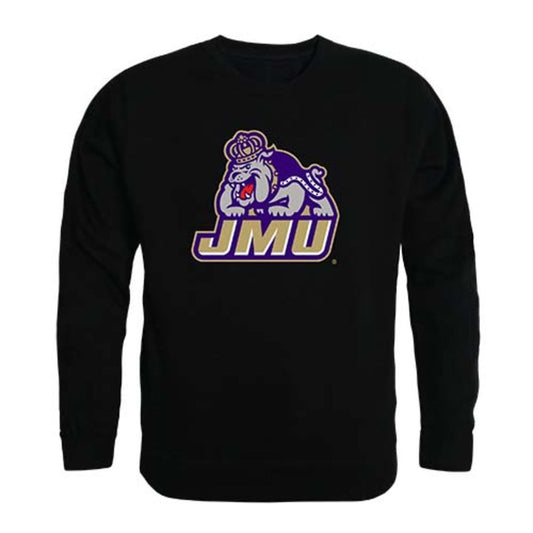 James Madison University Foundation Dukes Crewneck Pullover Sweatshirt Sweater Black