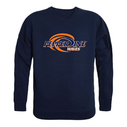 Pepperdine University Waves Crewneck Pullover Sweatshirt Sweater Navy
