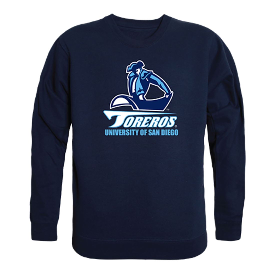 Pepperdine University Waves Crewneck Pullover Sweatshirt Sweater Navy