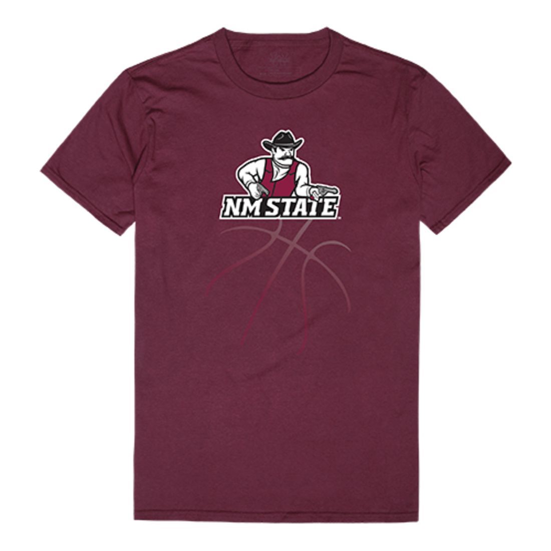 NMSU New Mexico State University Aggies Basketball T-Shirt Maroon