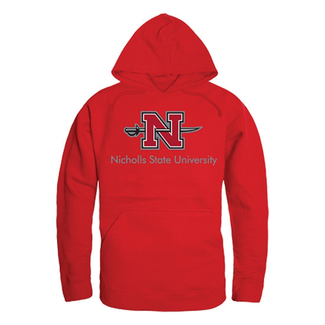 Nicholls State University Colonels Freshman Pullover Sweatshirt Hoodie Red