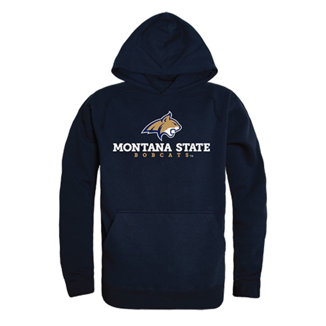 Montana State University Bobcats Freshman Pullover Sweatshirt Hoodie Navy