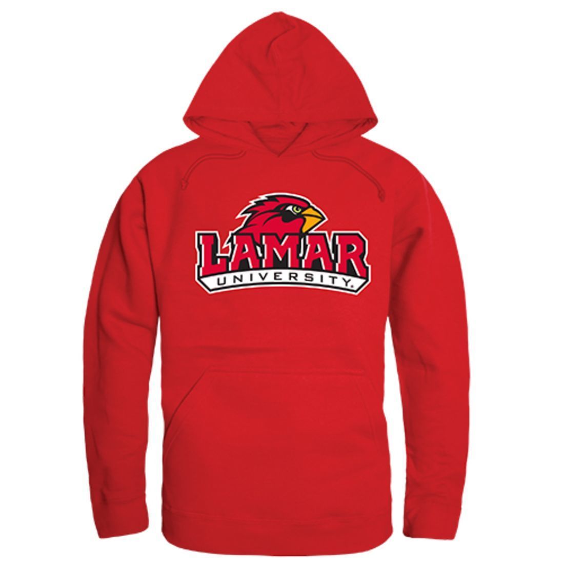 Lamar University Freshman Pullover Sweatshirt Hoodie Red