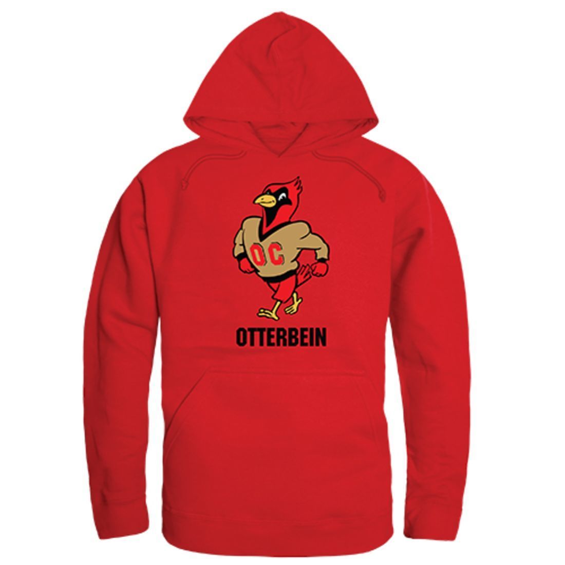 Otterbein University Freshman Pullover Sweatshirt Hoodie Red