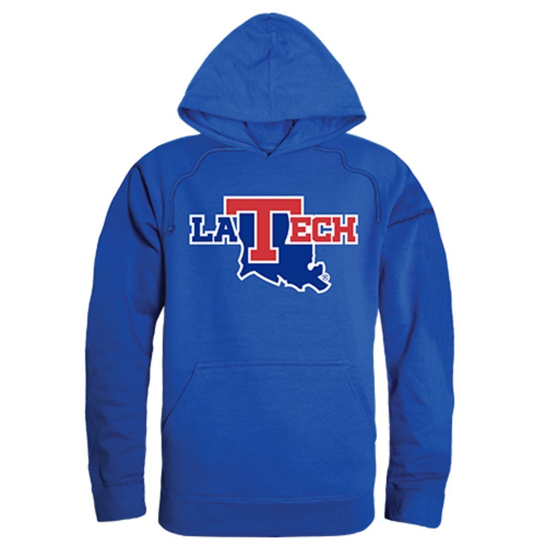 Louisiana Tech University Freshman Pullover Sweatshirt Hoodie Royal Blue
