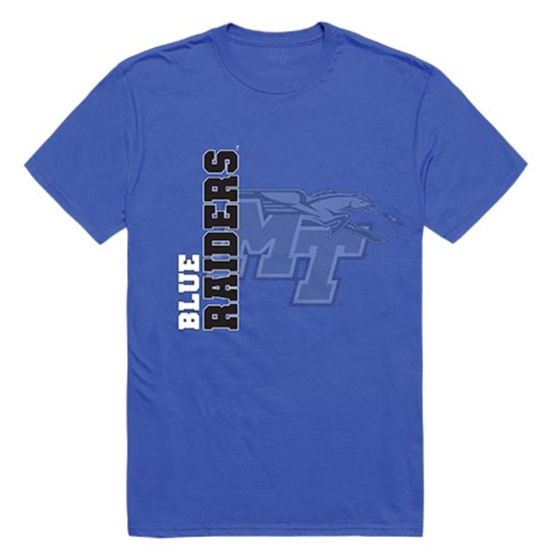 MTSU Middle Tennessee State University Blue Raiders Ghost T-Shirt Royal