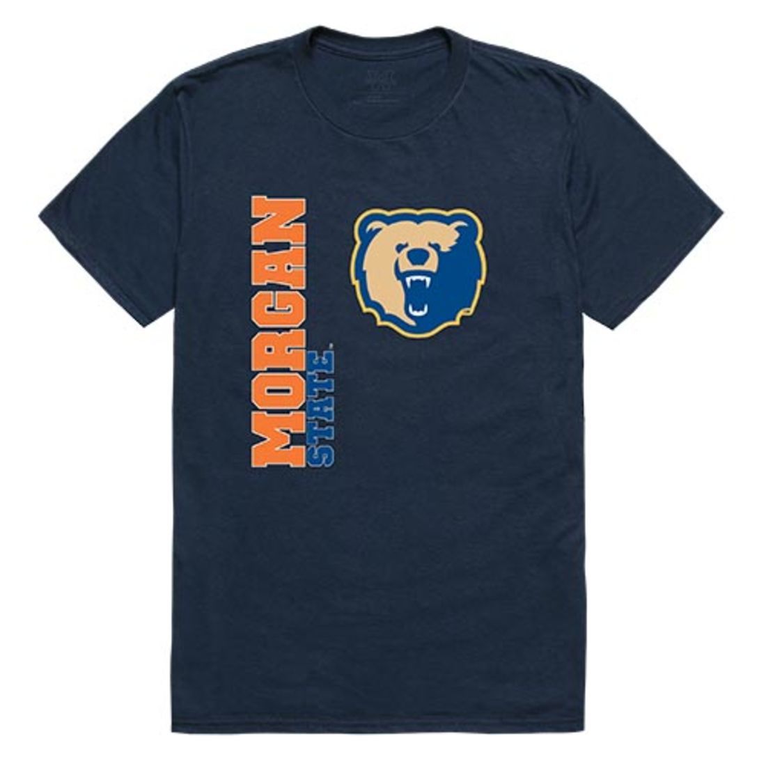 MSU Morgan State University Bears Ghost T-Shirt Navy