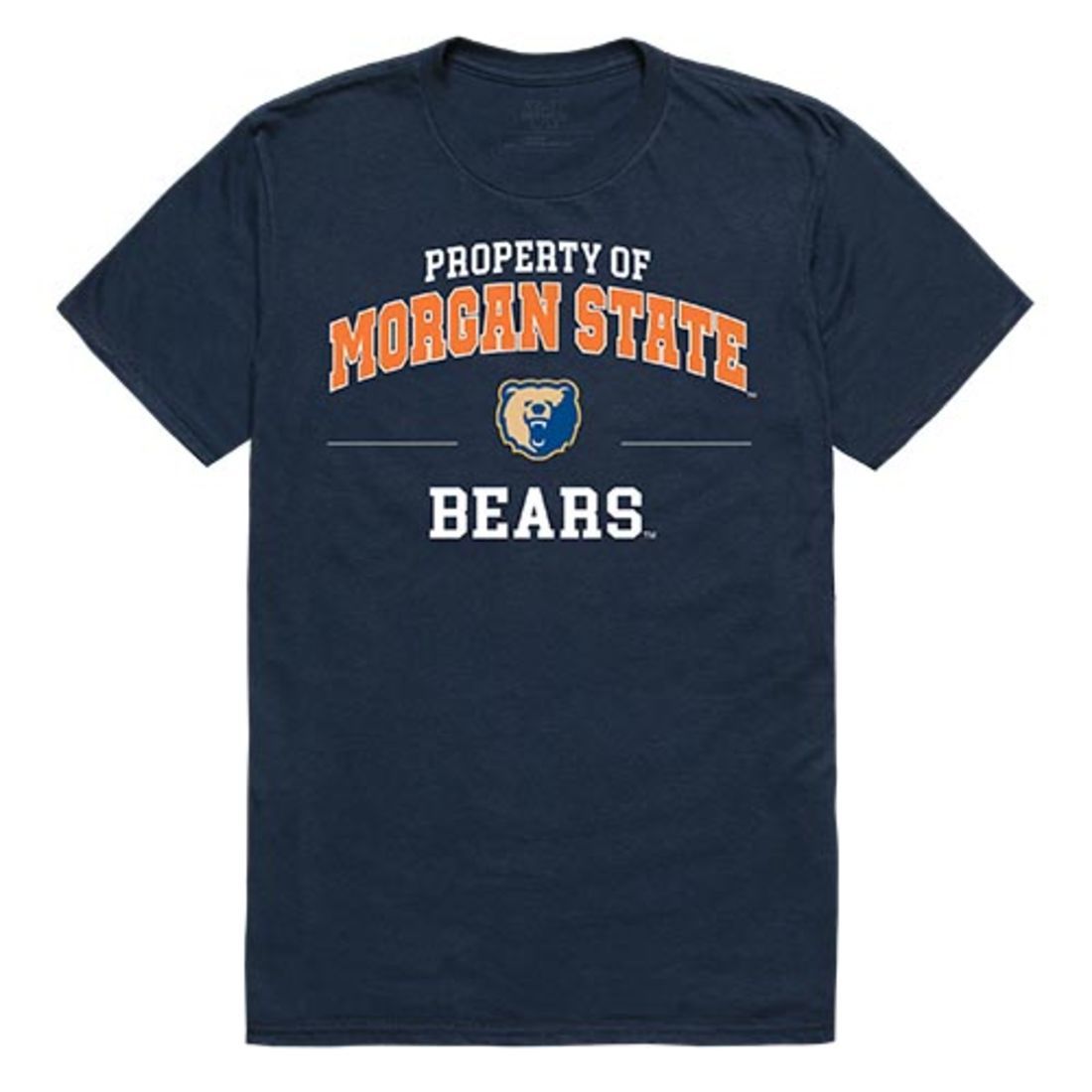 MSU Morgan State University Bears Property T-Shirt Navy