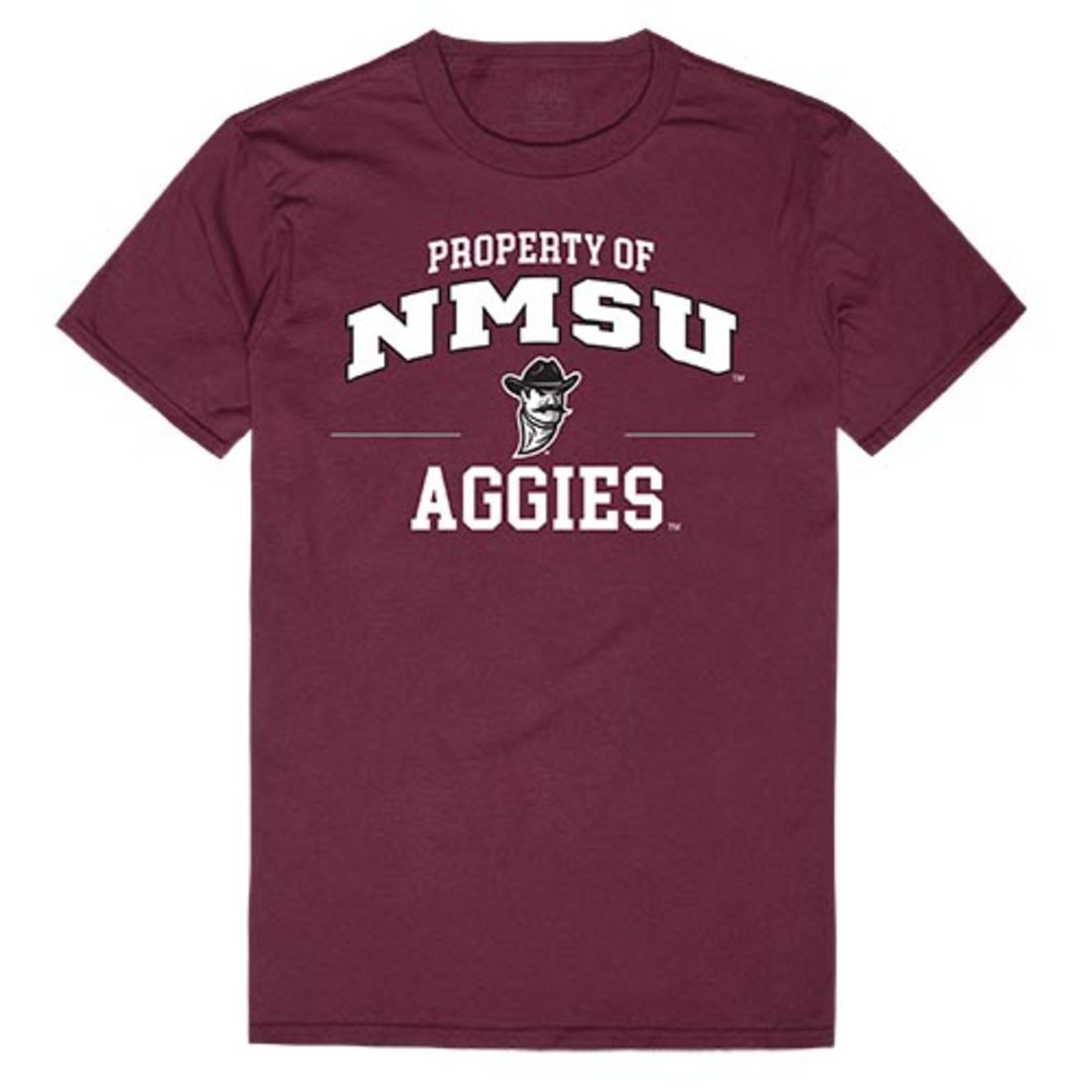 NMSU New Mexico State University Aggies Property T-Shirt Maroon