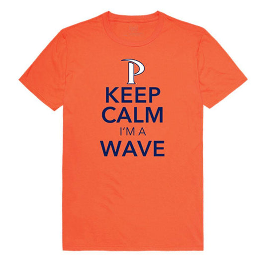 Pepperdine University Waves NCAA Keep Calm Tee T-Shirt Orange