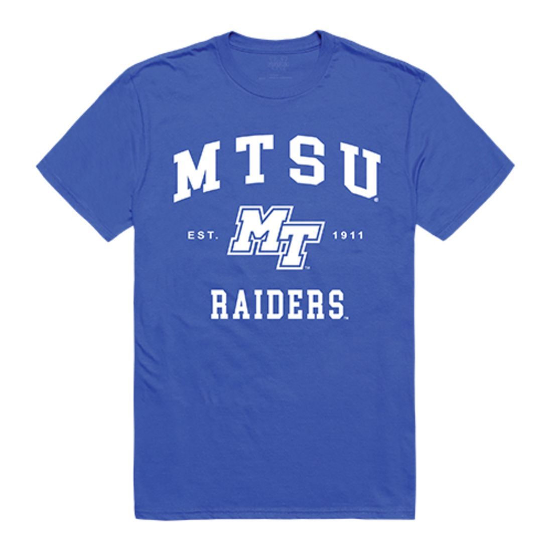 MTSU Middle Tennessee State University Blue Raiders Seal T-Shirt Royal