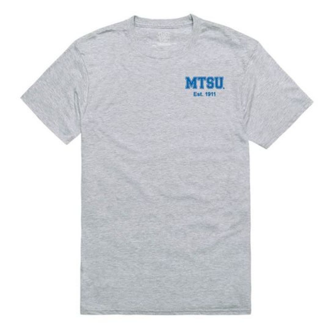 MTSU Middle Tennessee State University Blue Raiders Practice T-Shirt Heather Grey