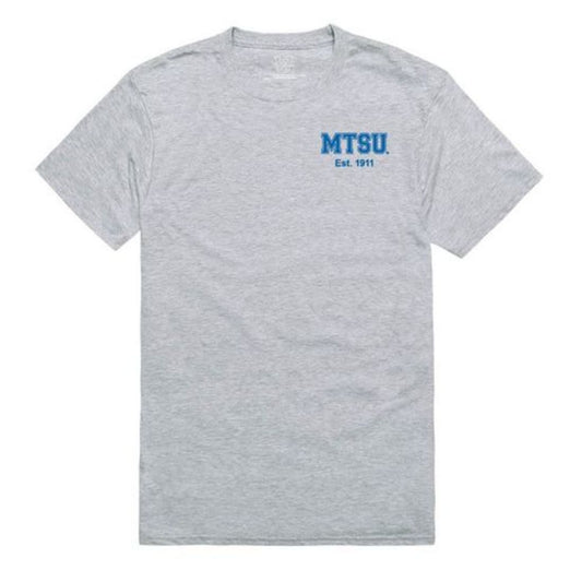 MTSU Middle Tennessee State University Blue Raiders Practice T-Shirt Heather Grey