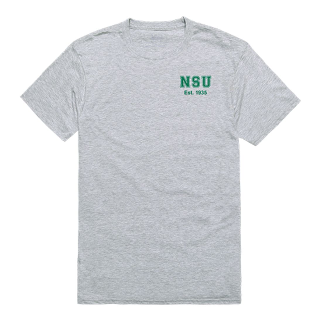 NSU Norfolk State University Spartans Practice Tee T-Shirt Heather Grey