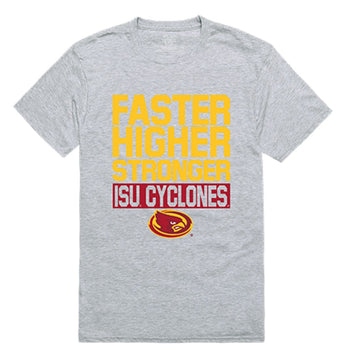 Iowa State University Cyclones Workout T-Shirt Heather Grey