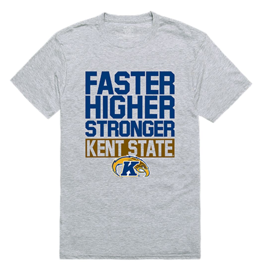 Kent State University The Golden Flashes Workout T-Shirt Heather Grey