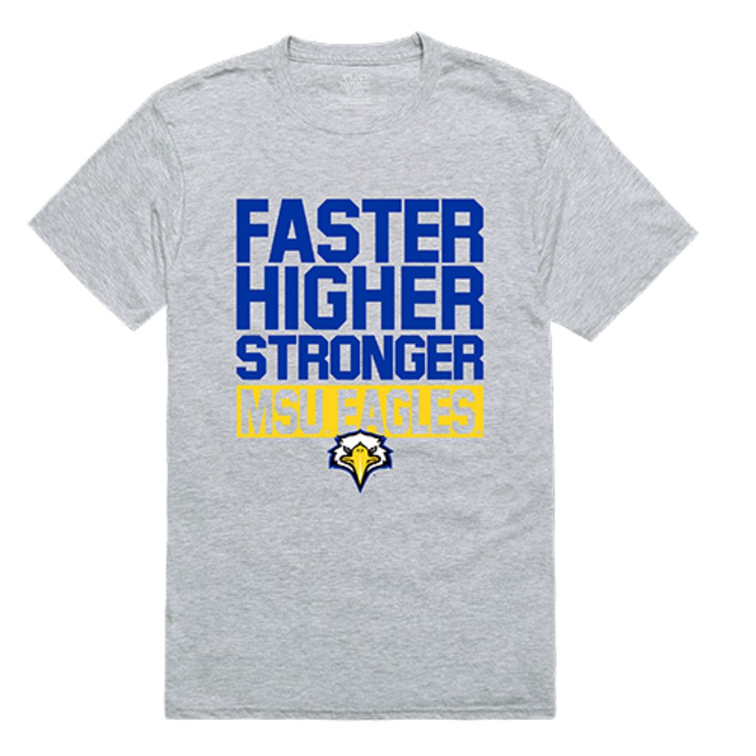 Morehead State University MSU Eagles Workout T-Shirt Heather Grey