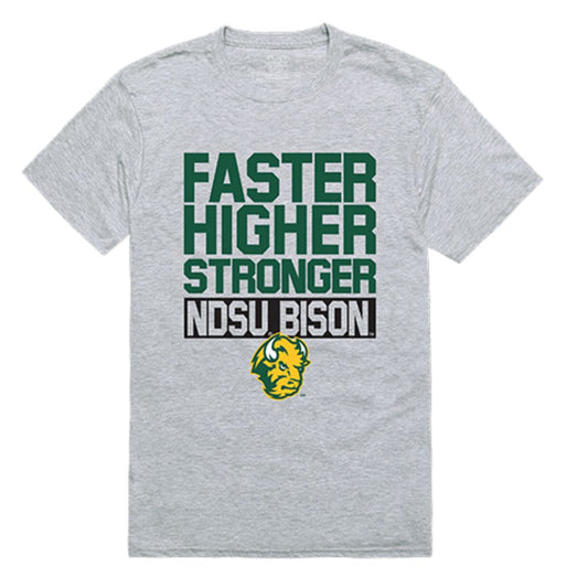 NDSU North Dakota State University Bison Thundering Herd Workout T-Shirt Heather Grey