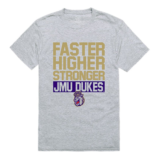 JMU James Madison University Foundation Dukes Workout T-Shirt Heather Grey