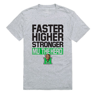 Marshall University Thundering Herd Workout T-Shirt Heather Grey
