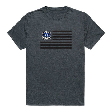 ISU Indiana State University Sycamores USA Flag Tee T-Shirt Heather Charcoal