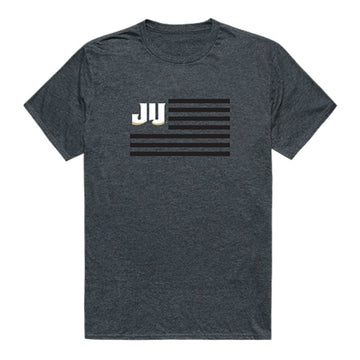 JU Jacksonville University Dolphin USA Flag Tee T-Shirt Heather Charcoal