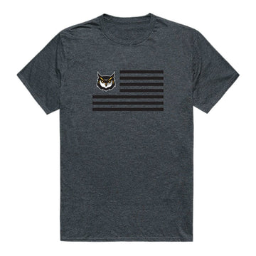 KSU Kennesaw State University Owls USA Flag Tee T-Shirt Heather Charcoal
