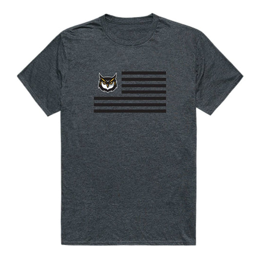 KSU Kennesaw State University Owls USA Flag Tee T-Shirt Heather Charcoal