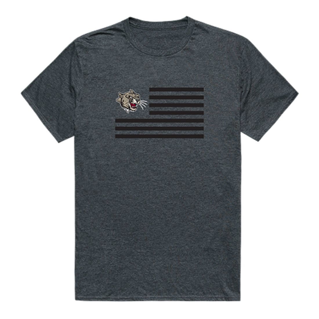 Lafayette College Leopards USA Flag Tee T-Shirt Heather Charcoal
