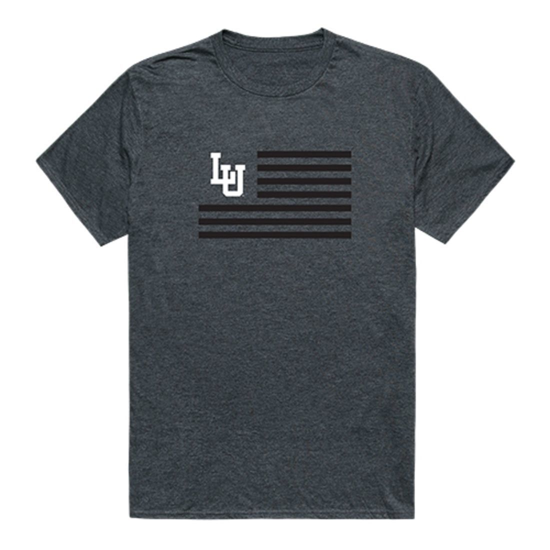 Lehigh University Mountain Hawks USA Flag Tee T-Shirt Heather Charcoal
