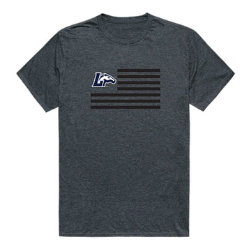 Longwood University Lancers USA Flag Tee T-Shirt Heather Charcoal