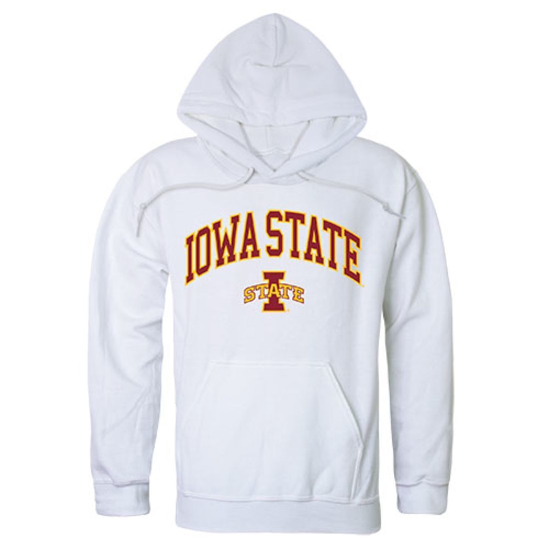 Iowa State University Cyclones Campus Hoodie Sweatshirt White