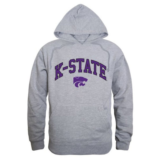 Kansas State University Wildcats Campus Hoodie Sweatshirt Heather Grey