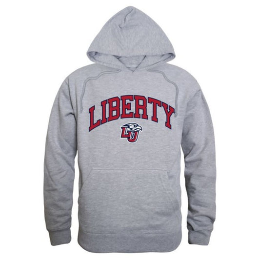 Liberty University Flames Campus Hoodie Sweatshirt Heather Grey