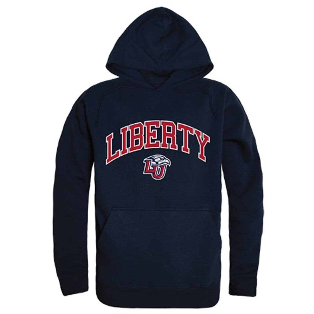 Liberty University Flames Campus Hoodie Sweatshirt Navy