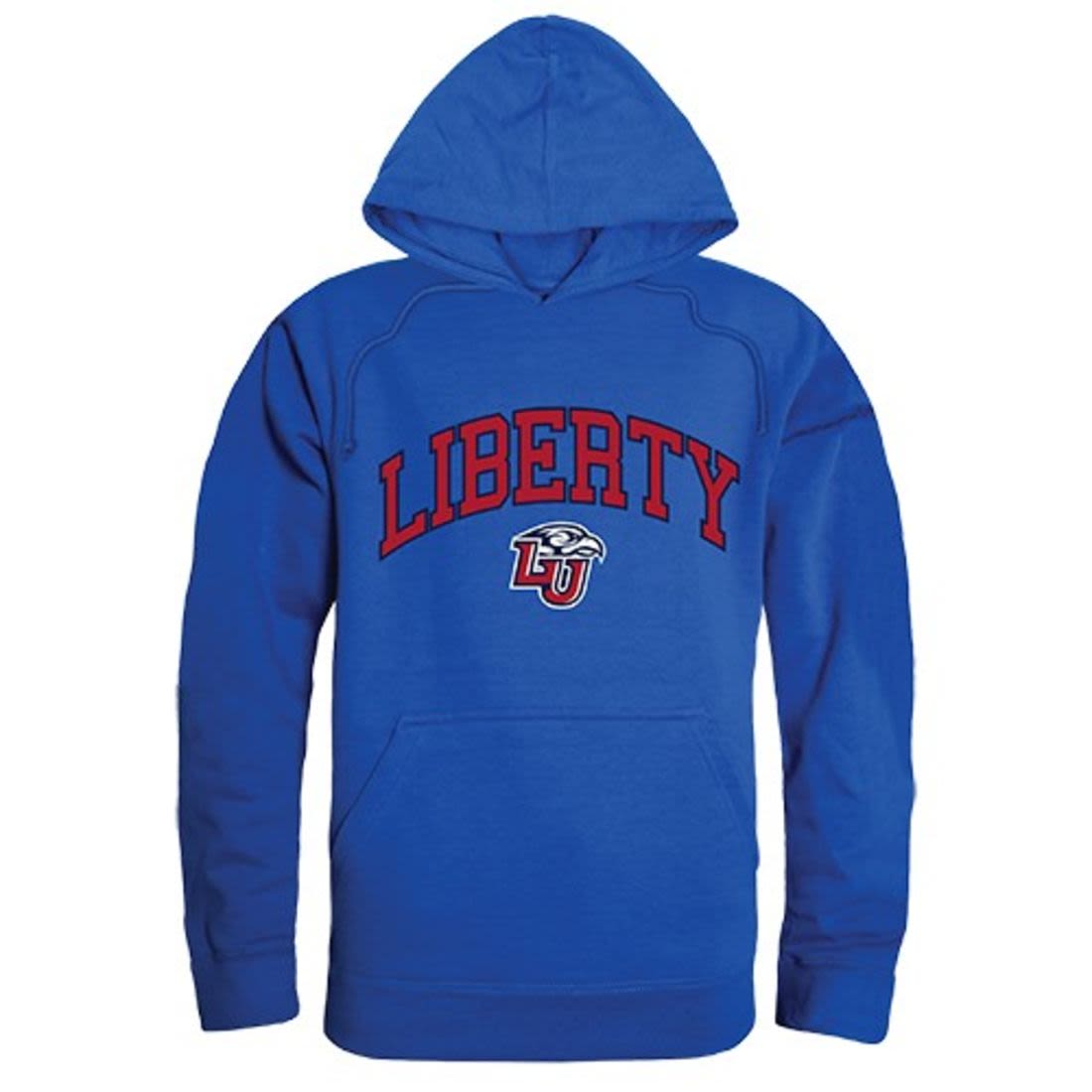 Liberty University Flames Campus Hoodie Sweatshirt Royal