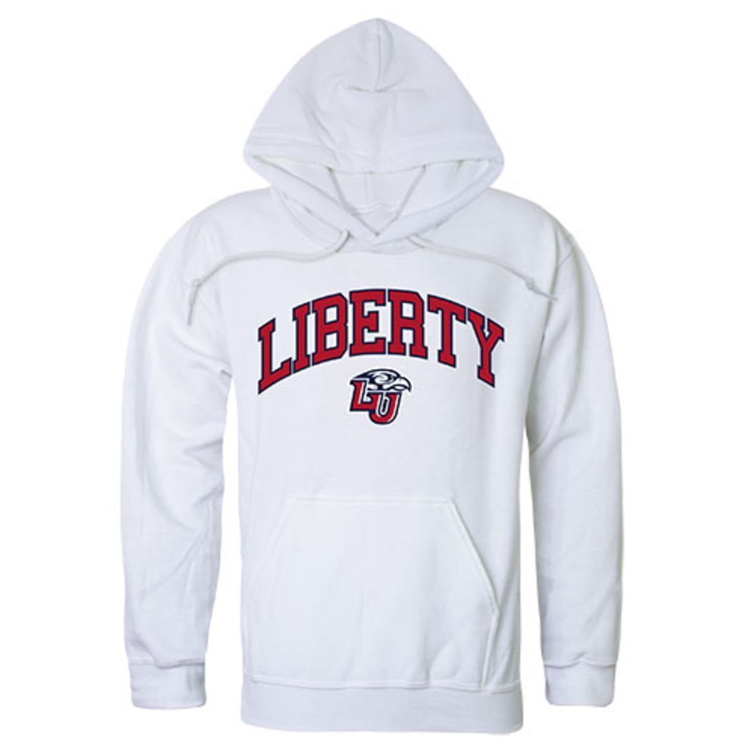 Liberty University Flames Campus Hoodie Sweatshirt White