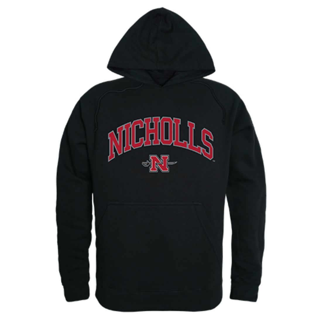 Nicholls State University Colonels Campus Hoodie Sweatshirt Black