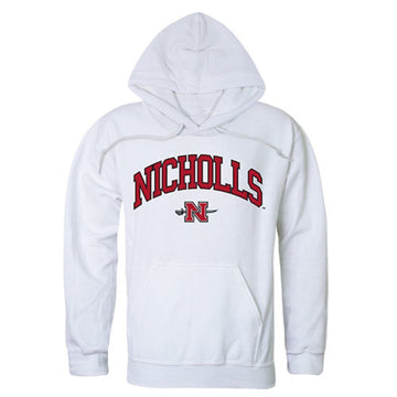 Nicholls State University Colonels Campus Hoodie Sweatshirt White