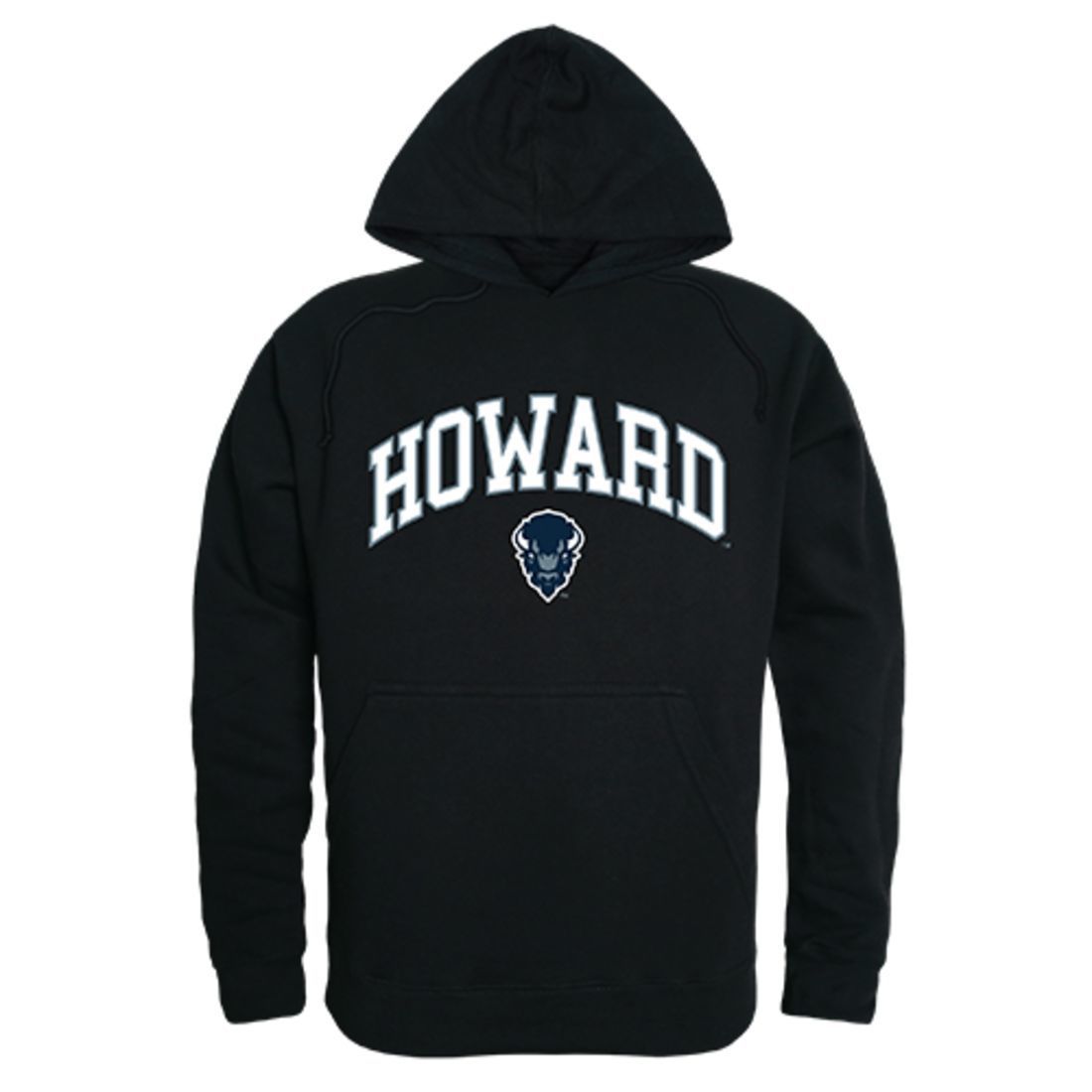 Howard University Bison Campus Hoodie Sweatshirt Black
