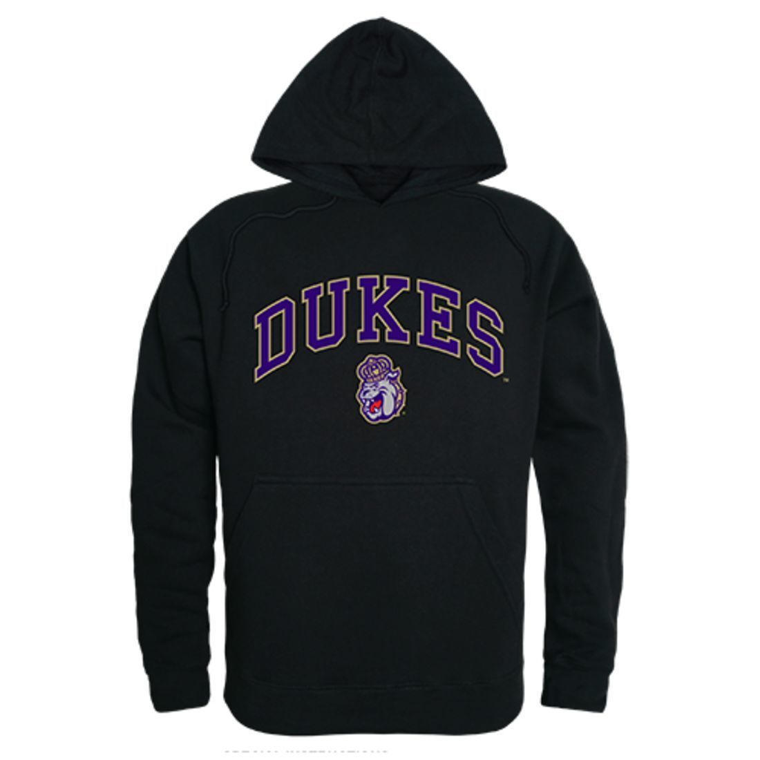 James Madison University Foundation Dukes Campus Hoodie Sweatshirt Black