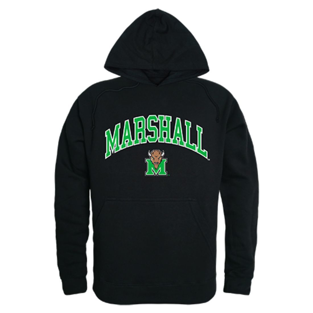 Marshall University Thundering Herd Campus Hoodie Sweatshirt Black