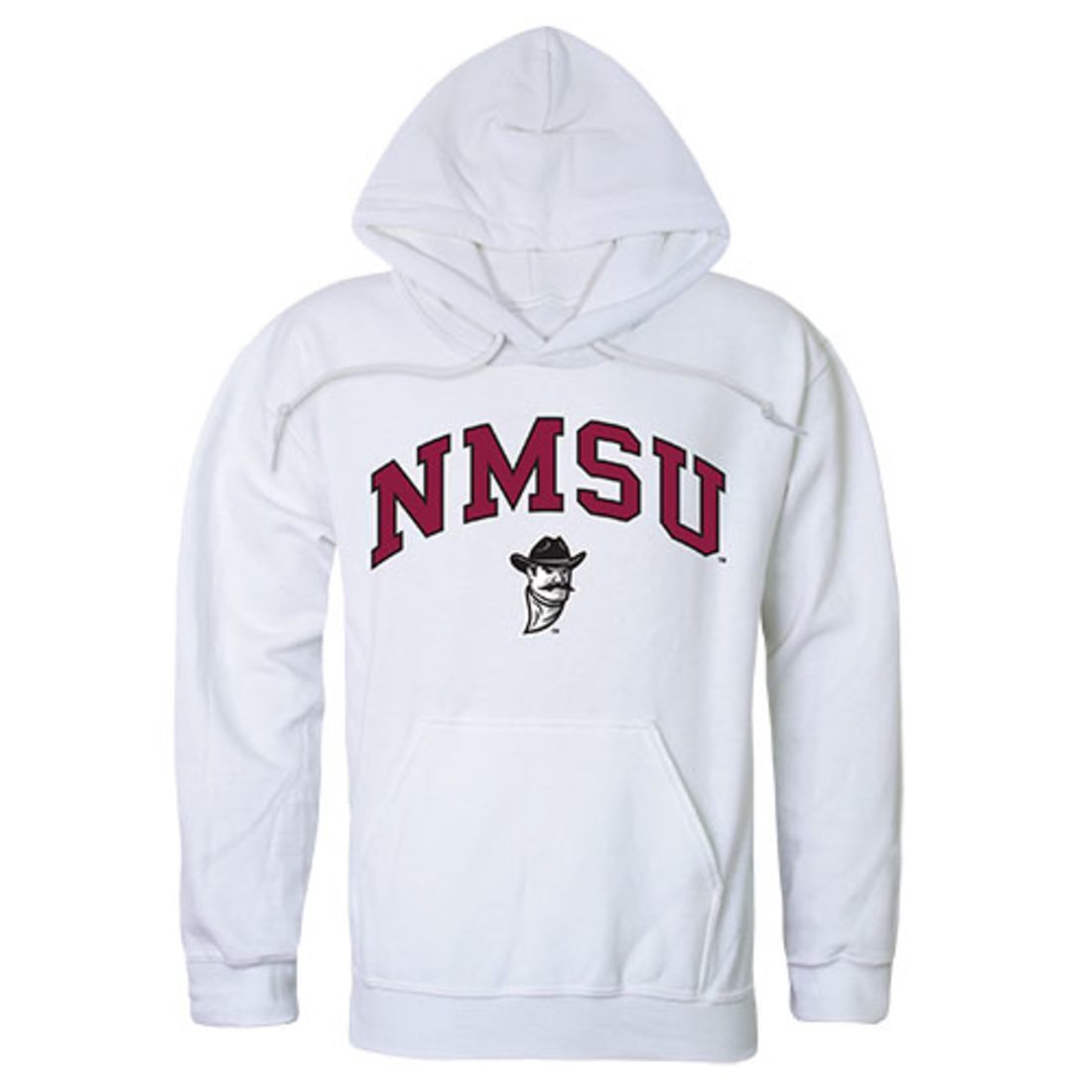 New Mexico State University Aggies Campus Hoodie Sweatshirt White