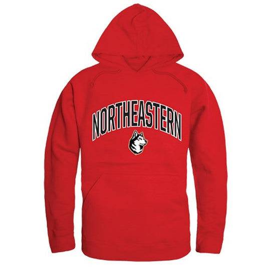 Northeastern University Huskies Campus Hoodie Sweatshirt Red