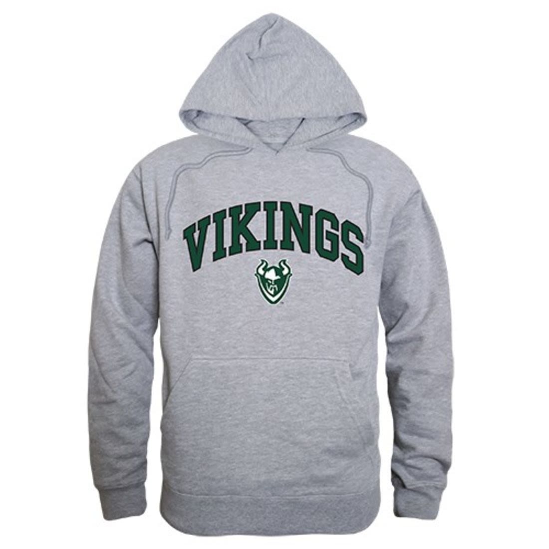 Portland State University Vikings Campus Hoodie Sweatshirt Heather Grey