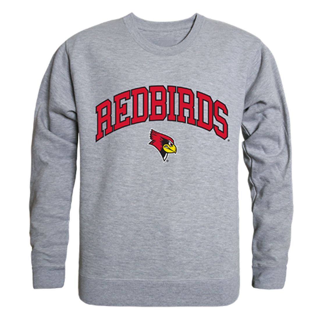 ISU Illinois State University Campus Crewneck Pullover Sweatshirt Sweater Heather Grey