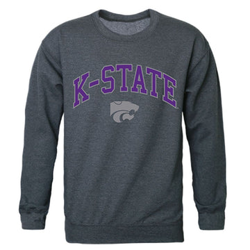 KSU Kansas State University Campus Crewneck Pullover Sweatshirt Sweater Heather Charcoal